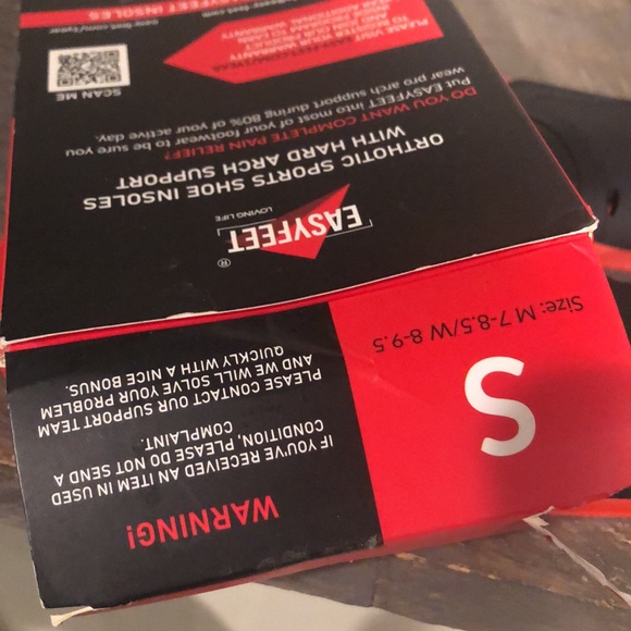 Easyfeet Orthotic Shoe Insoles with hard arch support - Picture 6 of 9